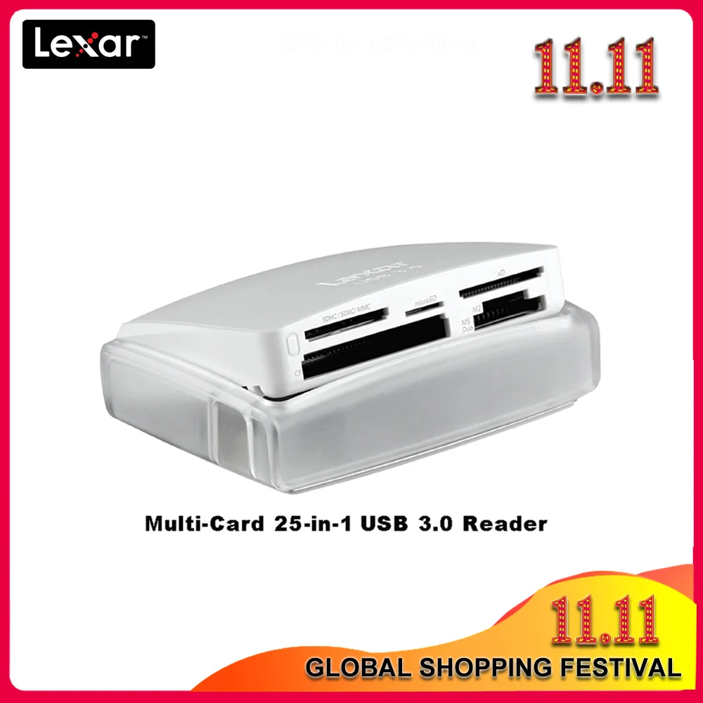 100% оригинальная мультикарта Lexar 25 в 1 суперскоростная кардридер USB 3 0 для CF SD TF XD M2