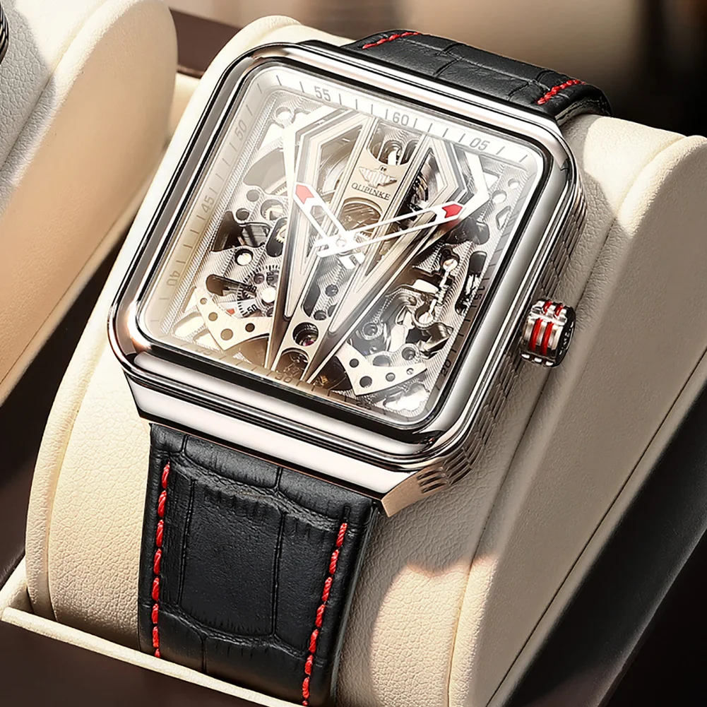 

Часы наручные OUPINKE Мужские механические, брендовые Роскошные водонепроницаемые автоматические Модные