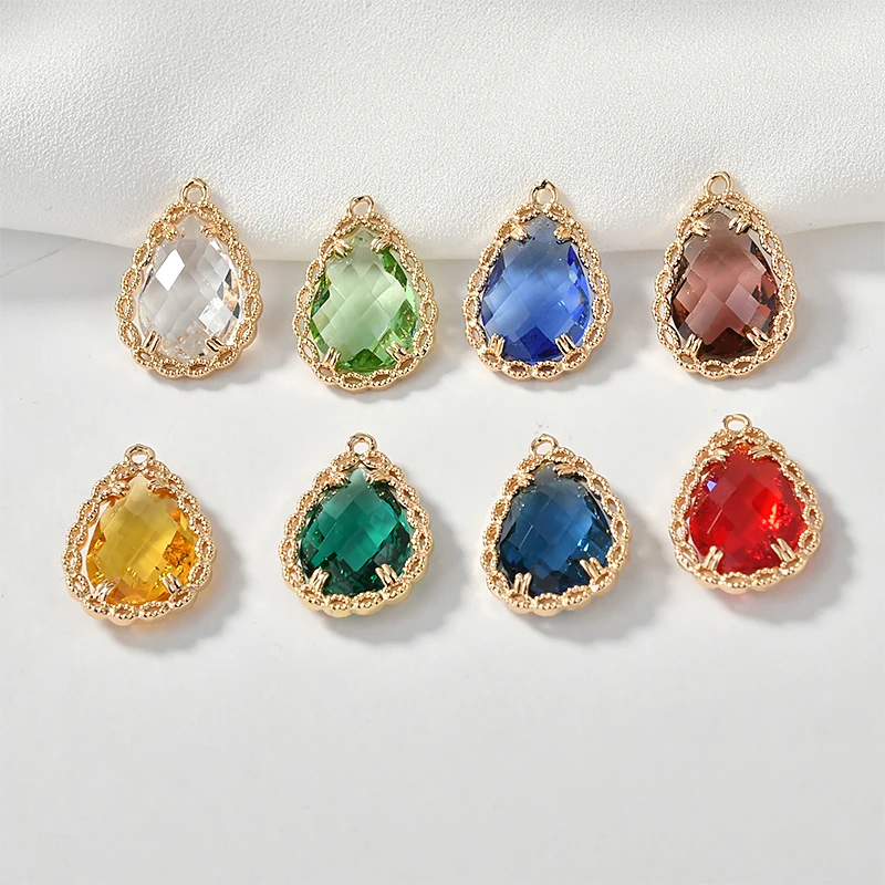 Минимальный заказ 20 шт./лот цвет стеклянный сердечник кружева в форме капли воды