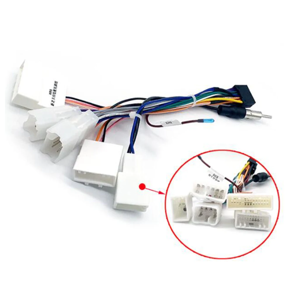 Автомобильный радиокабель для Toyota Avensis Tundra Vios Lexus 16pin Power жгут проводов DVD GPS Android