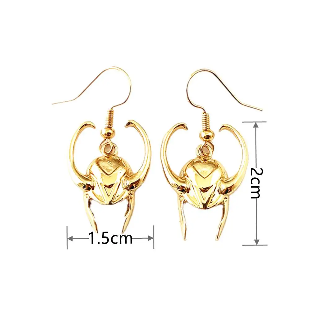 Серьги в стиле Фэнтези Вселенная супергерой Локи для косплея высококачественная