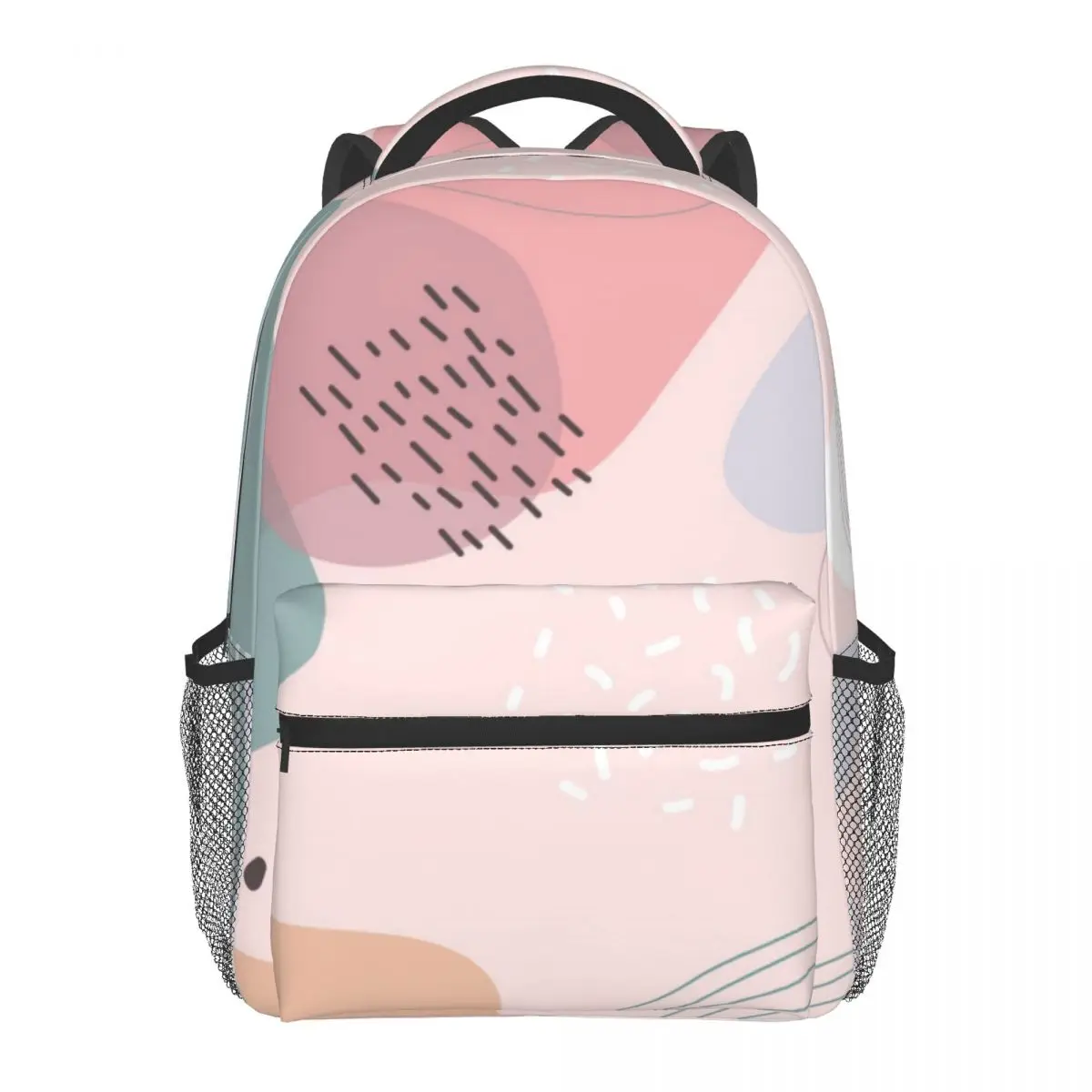 

Fashion College School Bag Creative Pastel Painted Casual Backpack Book Packbag for Teenage Travel Shoulder Bag Rucksack