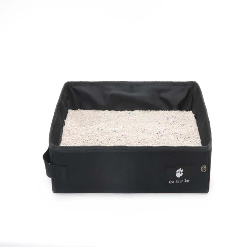 Foldable Cat Pet Litter Box Waterproof Outdoor Travel Toilet Case for Dogs Animal Little Tray | Дом и сад