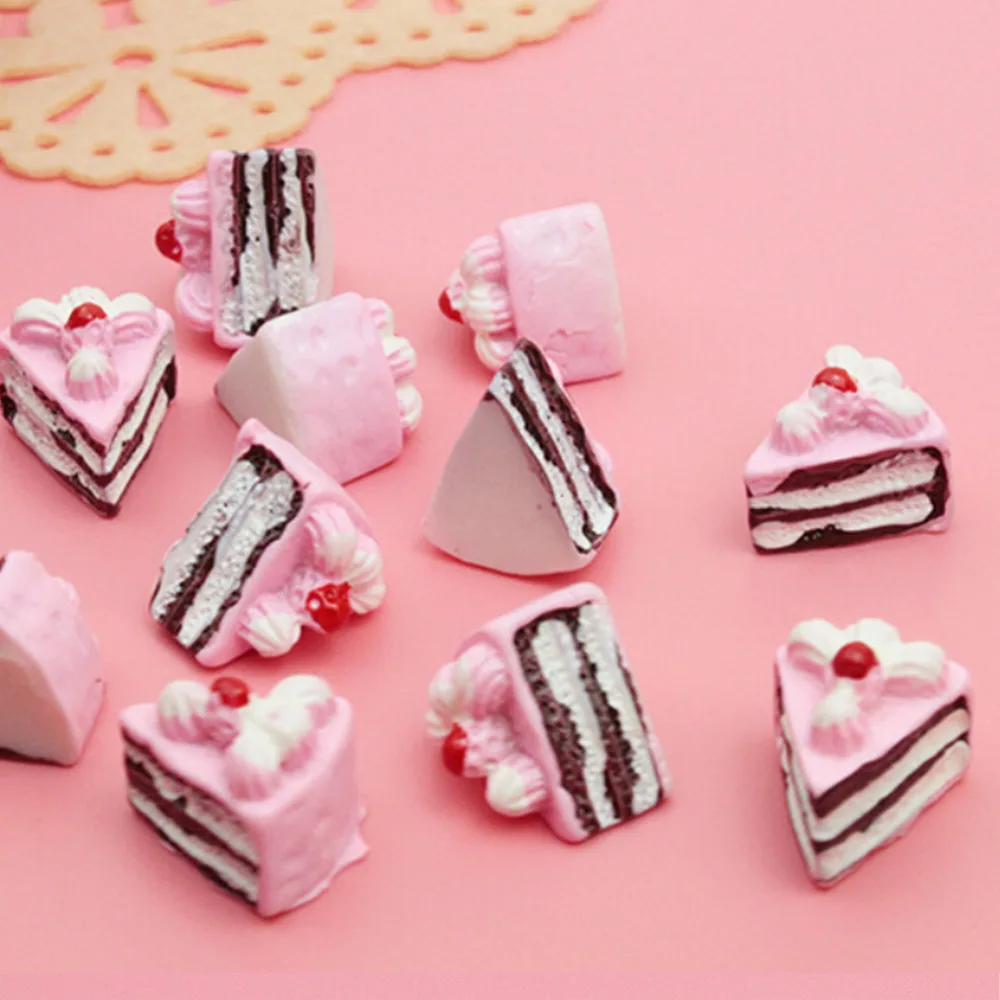 10 шт. Kawaii плоская задняя часть DIY Миниатюрный искусственная еда муляж для торта