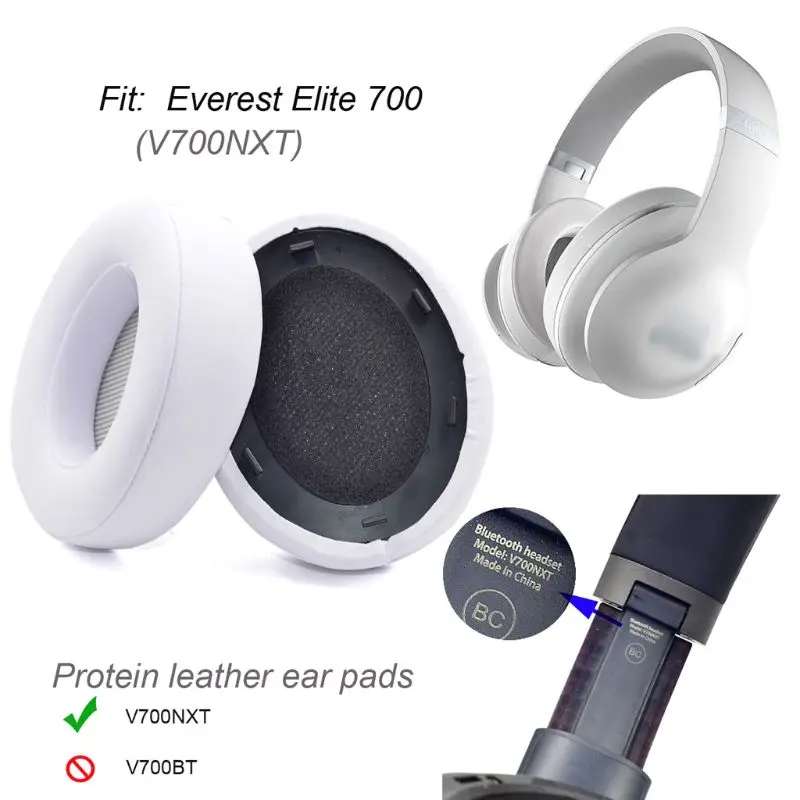 

1 Pair Soft Replacement Ear Pads Leather Ears Cup Cushion for V700NXT Headphone