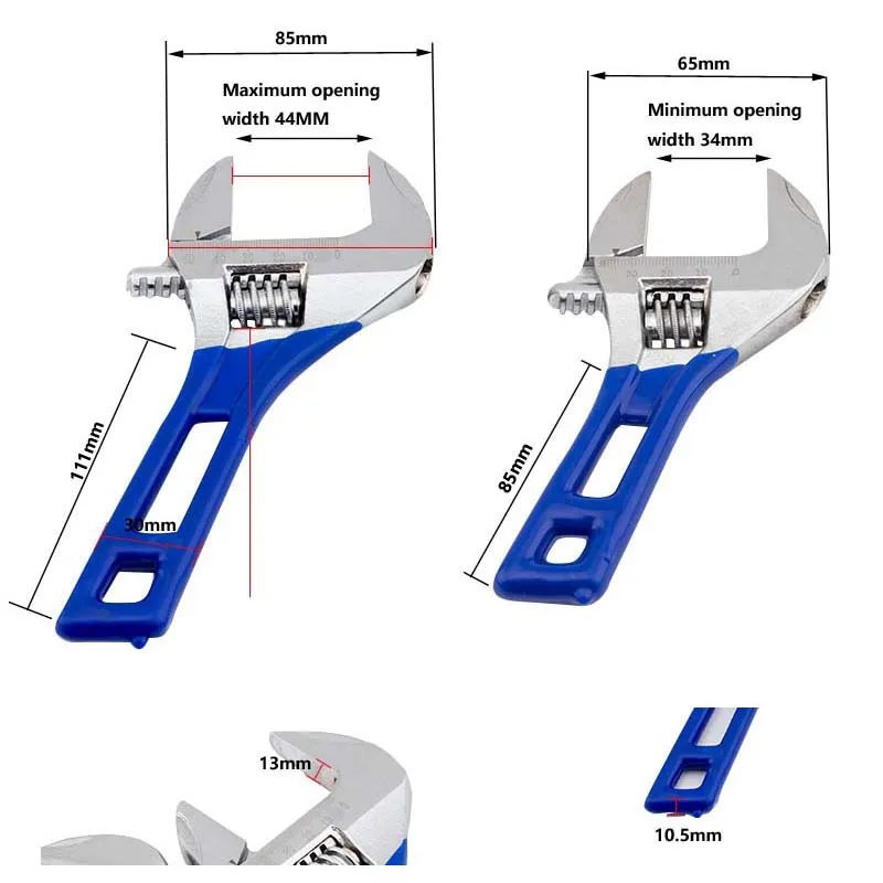 8 70 мм гаечный ключ для ванной комнаты Ремонт Инструменты из углеродистой стали
