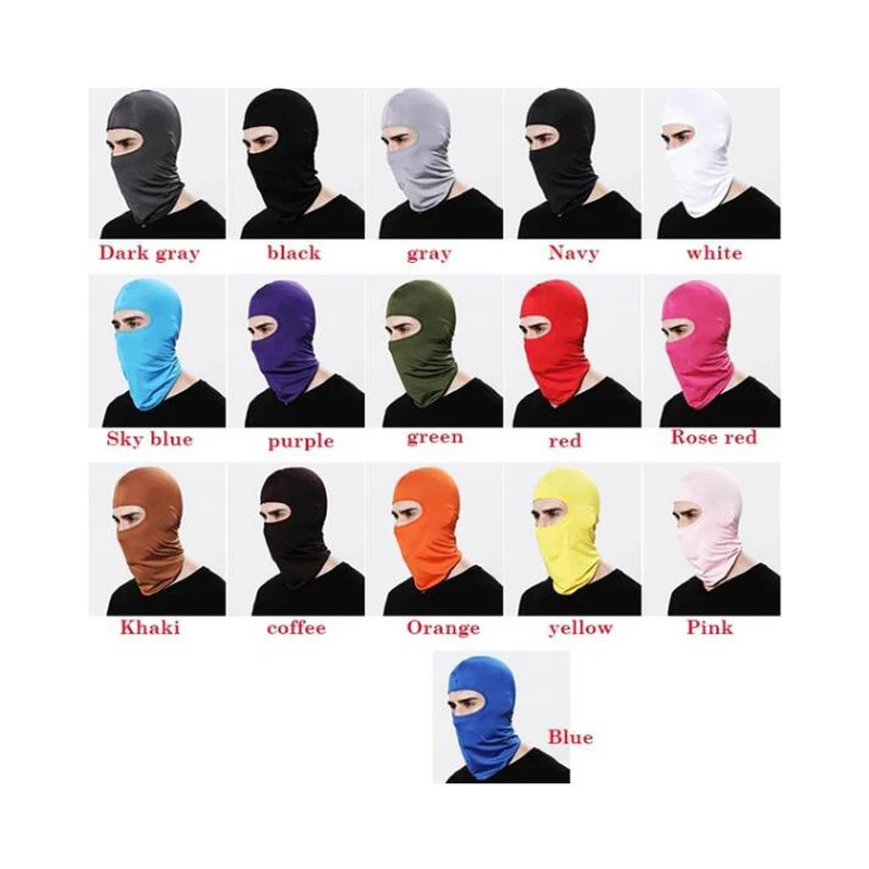 Уличные спортивные теплые полностью черные маски для лица мотоциклетная зимняя