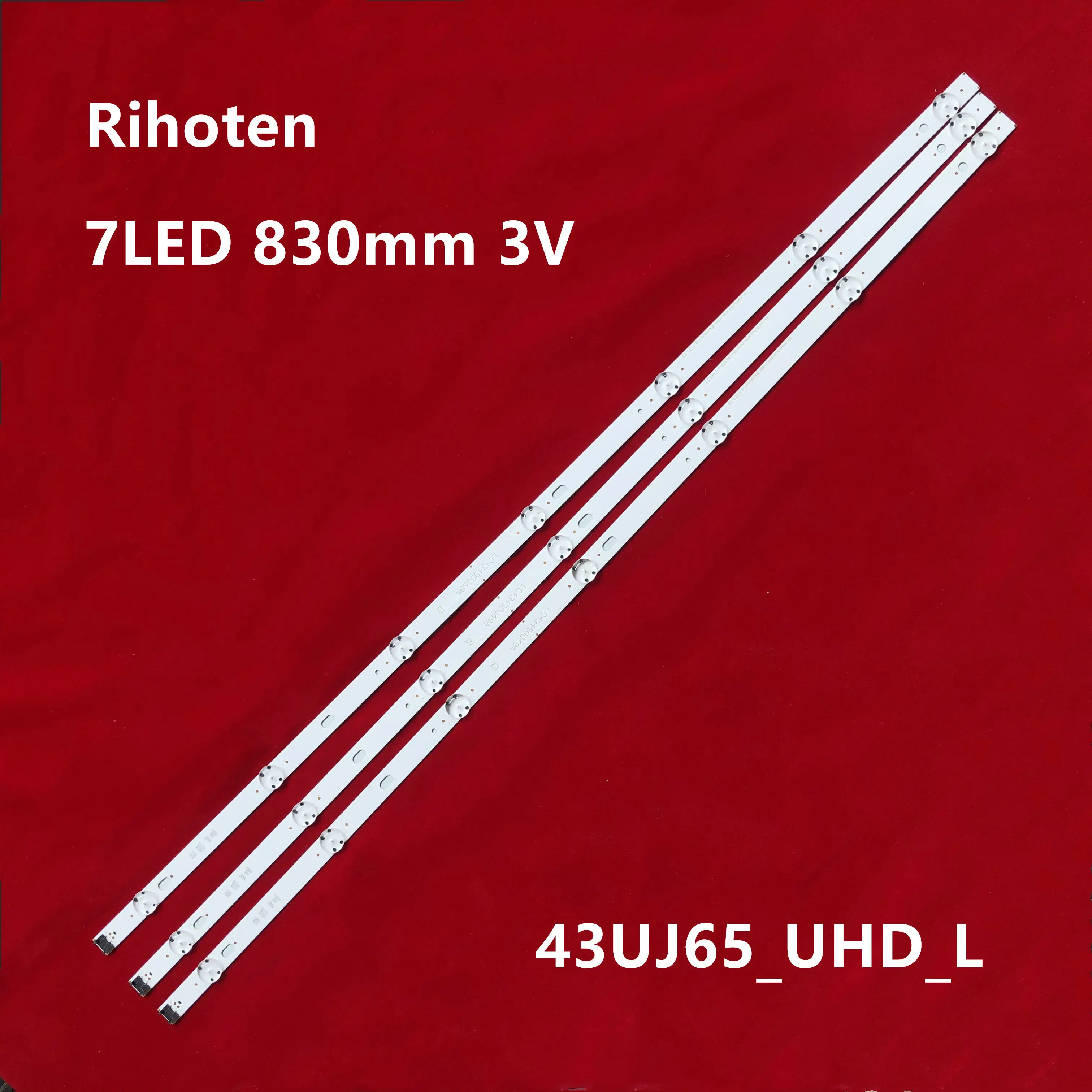 Комплект из 3 предметов 7 светодиодный Светодиодный подсветка полосы для LG 43LJ5500 43LJ5550 43LJ551C 43LK5700 43LK5750 43LK571C 43lj5500