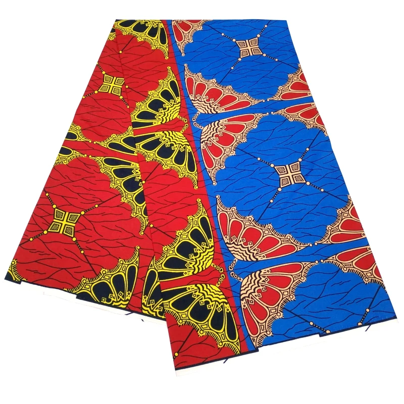 Ткань с восковым принтом 100% полиэстер не хлопок Анкара мягкая восковая ткань