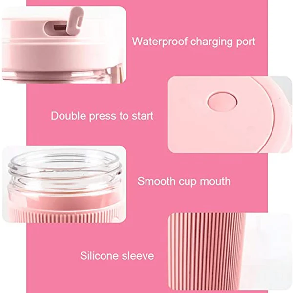 

Portable Wireless Electric Mini USB Juicer Smoothie Blender