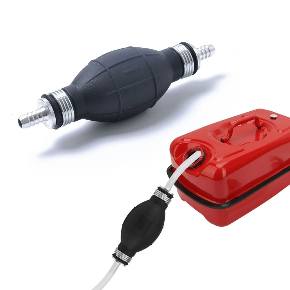 

Hand Fuel Pump Line pumping Rubber Aluminum Hand Primer Bulb Oil Transfer Petrol for Cars Marine Diesel Gas Petrol Engine Oil