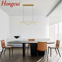 hongcui nordic led pendant light contemporary gold lamp fixtures decorative for home dining room