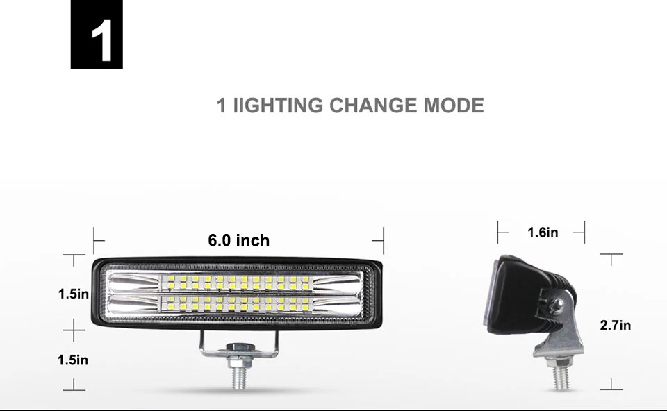 NlpearL 12-24V " светодиодный противотуманные Автомобильные фары красный синий желтый 5 стиль мигающий светодиодный свет для полиции для внедорожника грузовика трактора 4X4 ATV