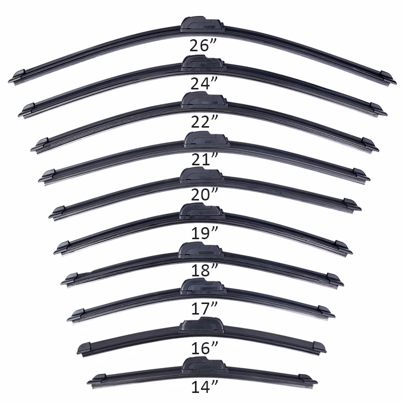 Щетки стеклоочистителя автомобильные универсальные s образные 14/16/17/18/19/20/21/22/24/26