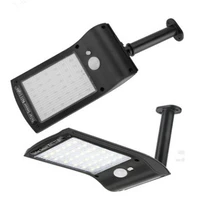 2021 newoutdoor solar gutter lights wall sconces with rotatable mounting pole solar powered motion sensor security light