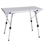 Открытый складной стол-стул Кемпинг Алюминиевый сплав барбекю стол для пикника Водонепроницаемый прочный складной стол для 90*53 см