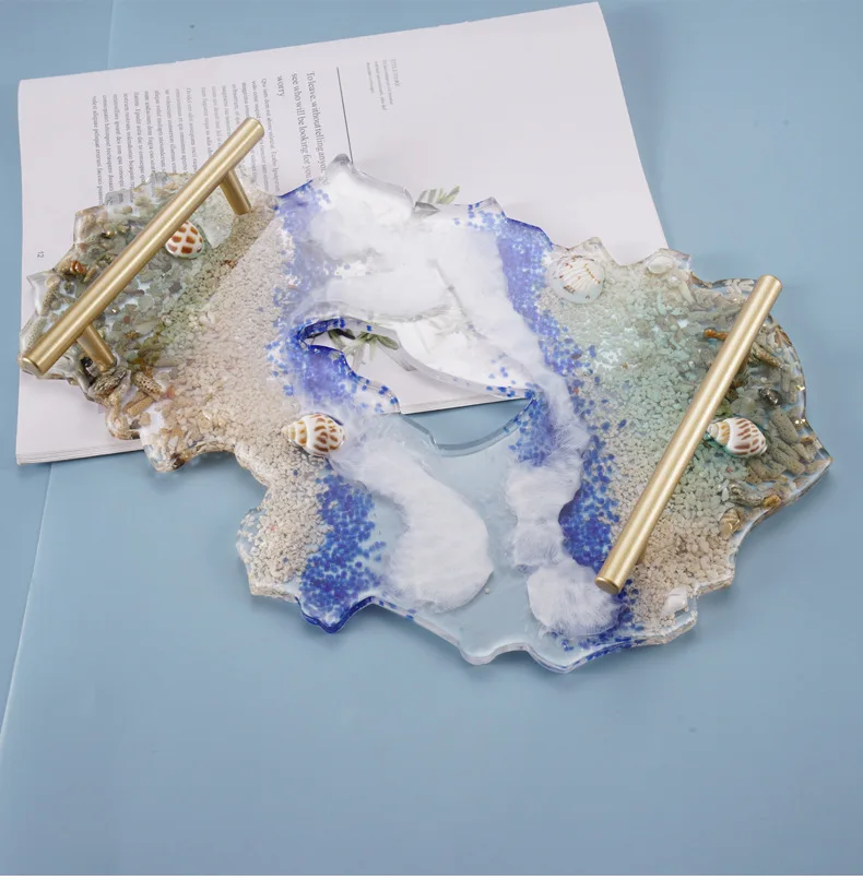 Silicone Mold For Resin Large Rectangle Tea Plate Coaster DIY Epoxy UV Molds Home Decoration Craft Making Art Supplies | Украшения и