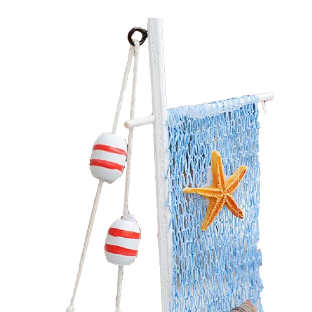 

Fishing Net Sailing Nautical Wood Ornaments Mediterranean-style Home Decor#5