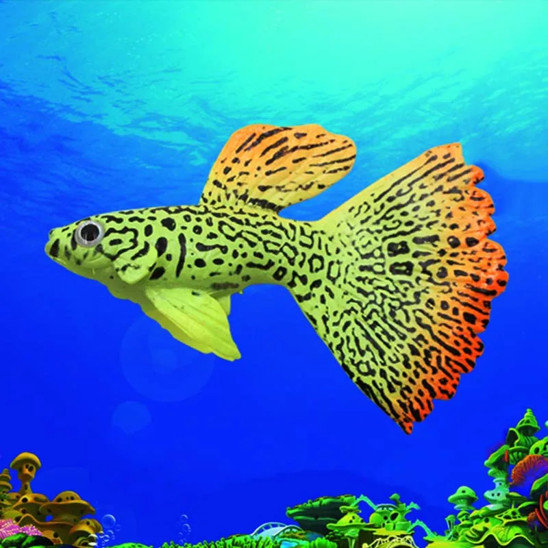 

NEW 1pc 4 Colors Fish Aquarium Decoration Marine Fake Aquarium Ornaments Tropical Fish Tank Landscaping Nightlight Simulating