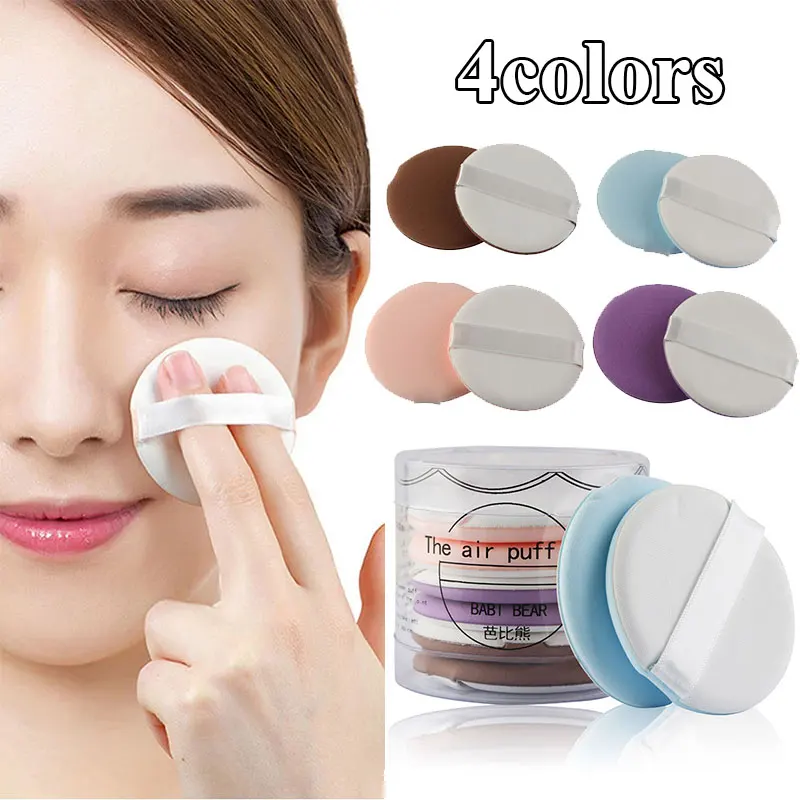

Round Shaped Powder Dry Wet Dual Use Puff Air Cushion Puff Makeup Tool Replacement Pad 8Pcs/Box BB/CC Cream Applicator