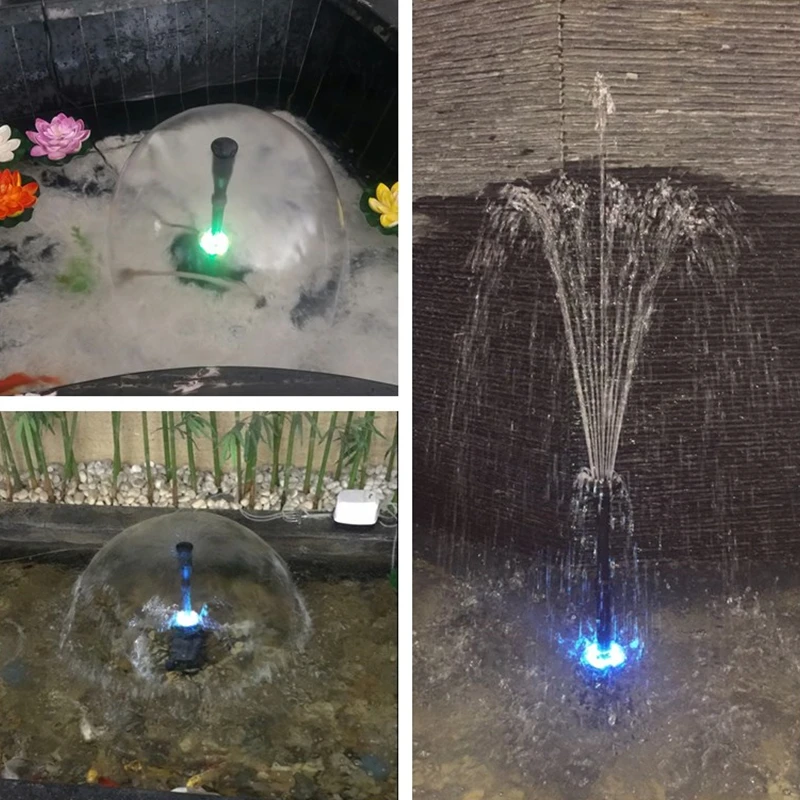Светодиодный насос для фонтана погружной водяной аквариума со светодиодной