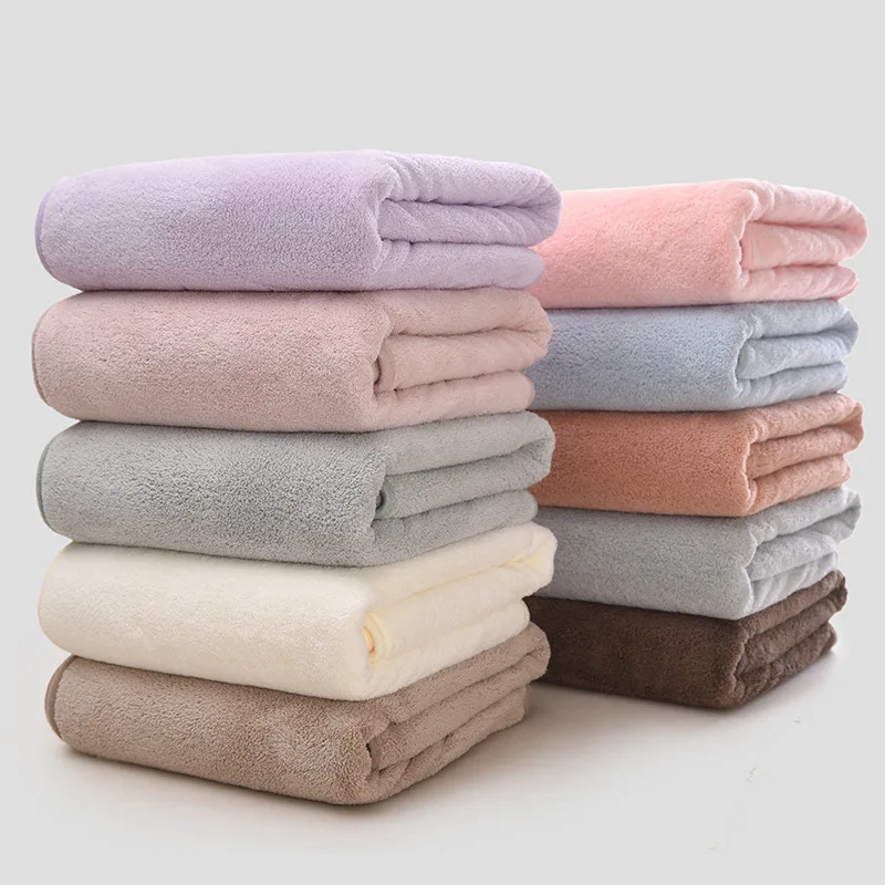 

Coral Velvet Towel Set Beach Towel Absorbent Quick-drying Hand Towels Hotel Beauty Salon Bath Towels for Adults Microfiber Towel
