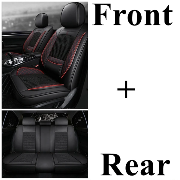 Чехол на Автокресло для JEEP Wrangler jk Renegade Compass CHEROKEE Grand CHEROKEE Commander Патриот неограниченное количество Rubicon Sahara Liberty - Название цвета: ice silk black red 1