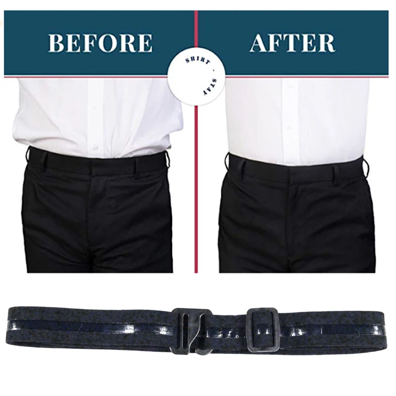 

Shirt Stay Holder Adjustable Belt Non-slip Wrinkle-Proof Locking Straps for Women Men