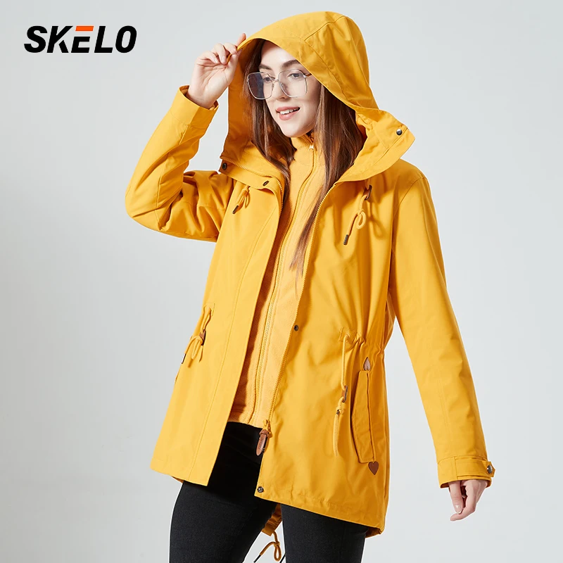 

Women Raincoat Transition Jacket Sunset Long Autumn Winter Rain Coat Hiking Jacket Outdoor Camping Jacket Coat Fashion