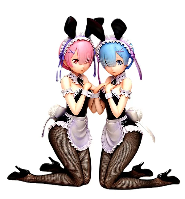 

FREEing Re Life a Different World from Zero Rem Ram Bunny Ver. PVC Figure Model Collectible Toy Doll