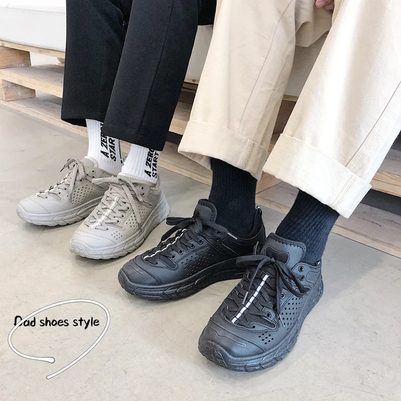 

2021 Men's Hot Sale High-quality Shoes Sneakers Breathable Solid Color Casual Shoes Motion Male Tide Black/grey/Beige Shoes