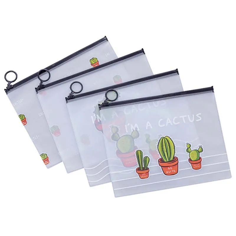 Чехол для карандашей Kawaii Cactus Большой Вместительный чехол школьный ручек