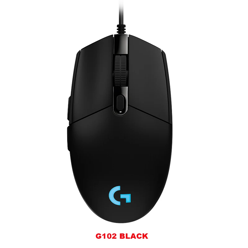 G102 Black Беспроводная игровая мышь с usb-приемником, 12000 точек/дюйм, для настольного компьютера, ноутбука, ПК, оригинальная портативная игровая мышь G102 - Цвет: G102 Black