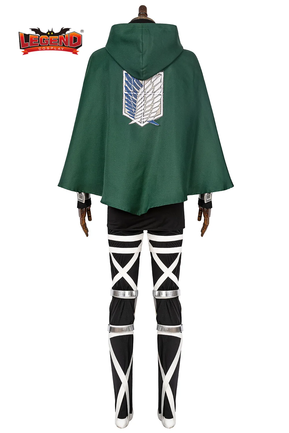 

Attack on Titan 4 The Final Season Rivaille Cosplay Costume Halloween Superhero Outfit Shingeki no Kyojin Team Armour Uniform