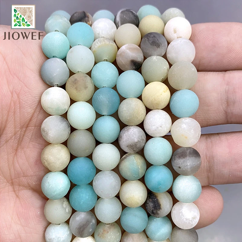 Круглые Бусины Из Натурального матового амазонита 15 дюймов нить 4 6 8 10 12 мм |