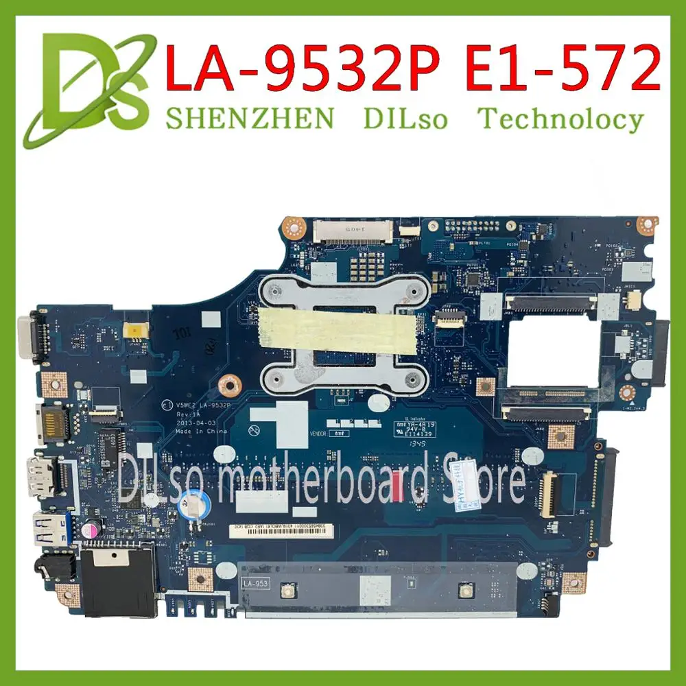 KEFU LA 9532P материнская плата для Acer aspire E1 572 532 532G 572G ноутбука V5WE2 I5 4200U оригинальный