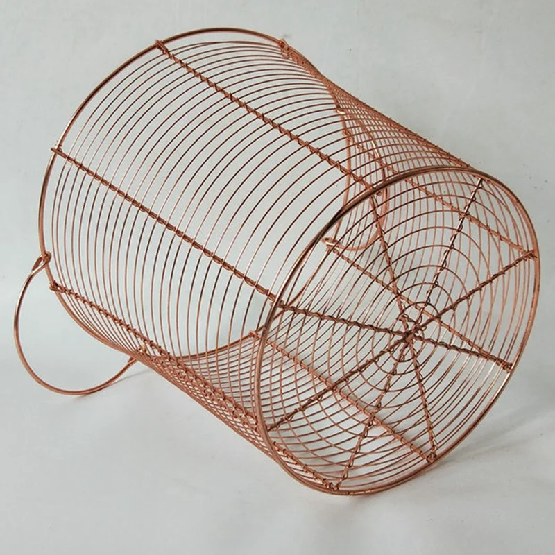 Корзина для хранения из медной проволоки корзина проволочной сетки бочка