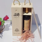 Высококачественная коробка для красного вина из сосновой древесины на заказ, подарочная упаковочная коробка QX2E