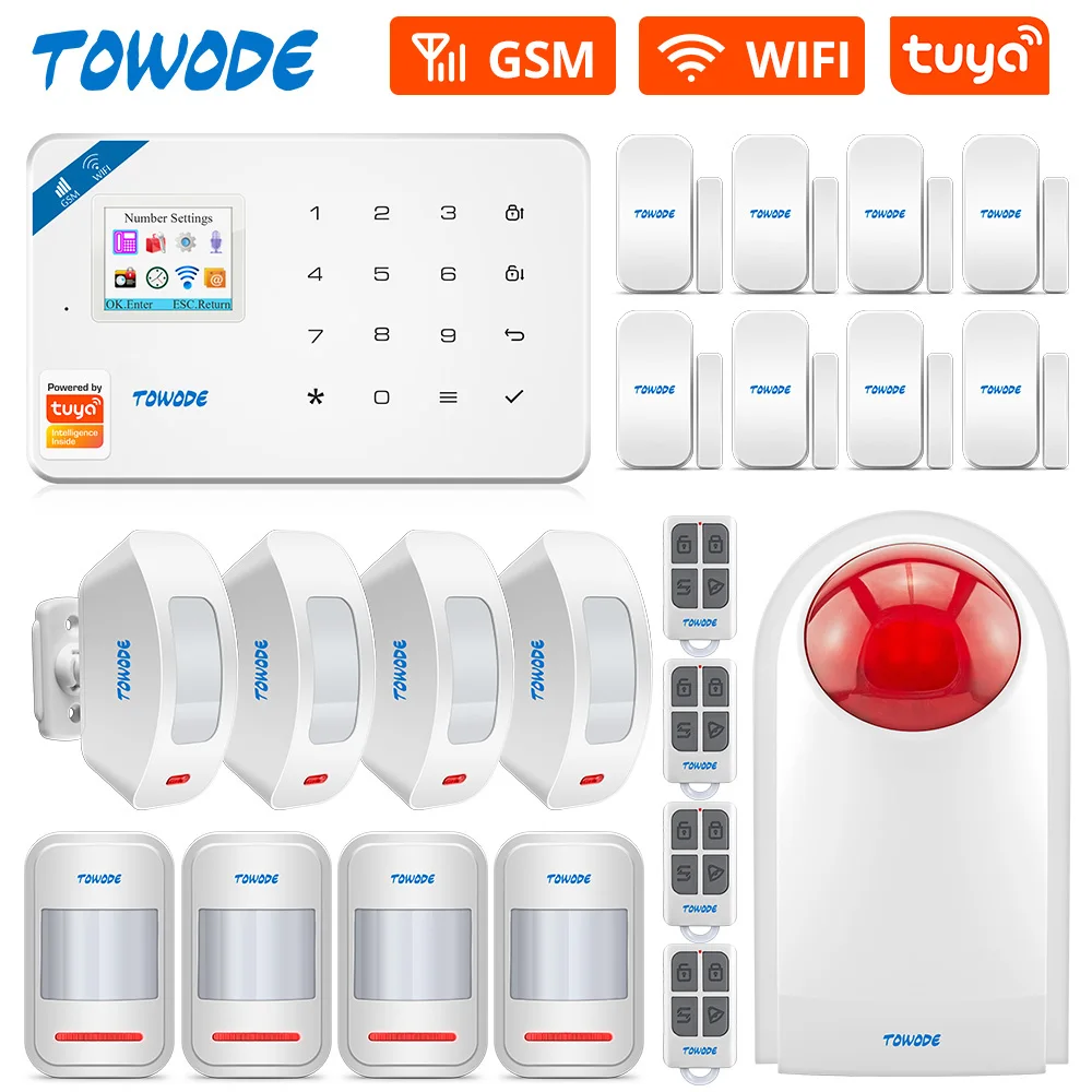 

Умная Система сигнализации TOWODE W181, Wi-Fi, GSM, 6 языков