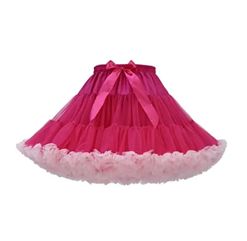 

New Spring Design Womens Short Petticoat Christmas Tulle Skirt Fluffy Puffy Bubble Skirts Layered Christmas 2022