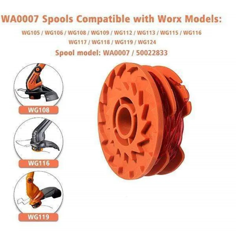 Катушка для триммера сорняков запасные части прикорма Worx сменные насадки