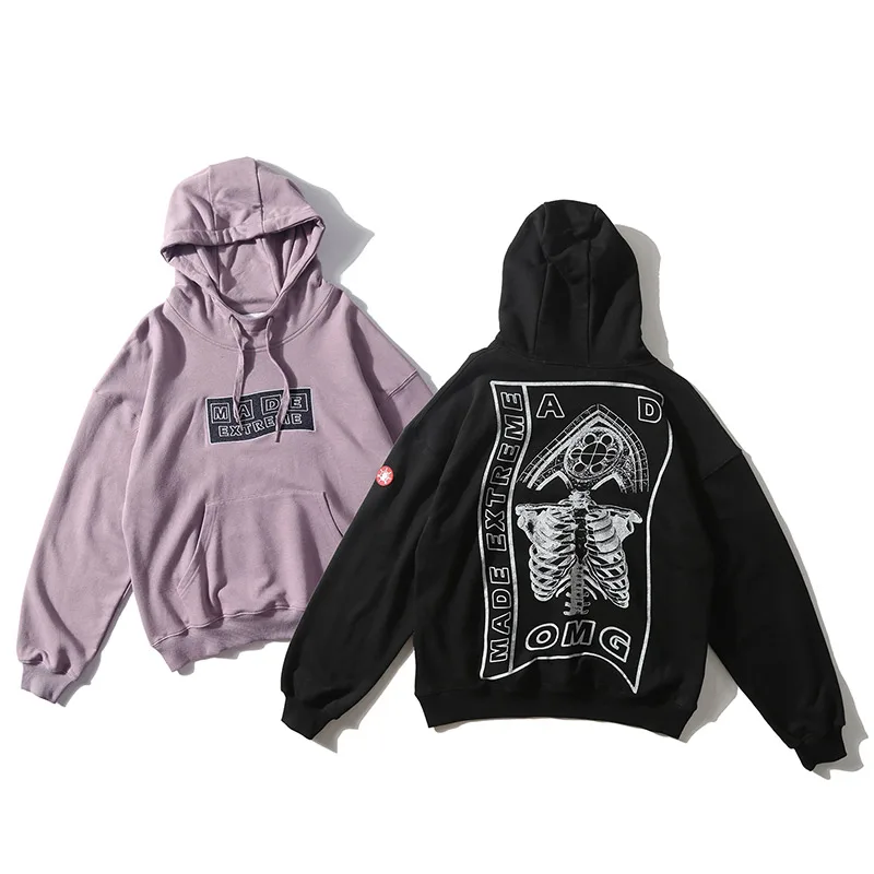 Aolamegs толстовки для мужчин ретро культура печати Толстовка Harajuku Drawstring пуловер с капюшоном мешковатые колледжа стиль пара уличная