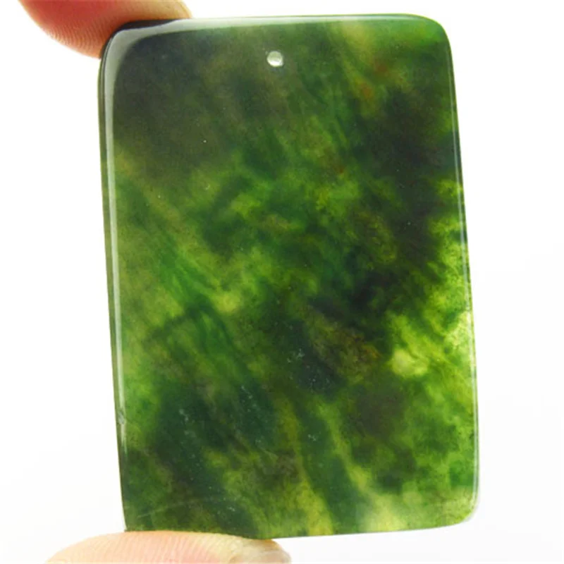 

SK60411 Carved Natural Moss Agate Ox Oblong Pendant Bead for woman gift wholesale 53x36x5mm