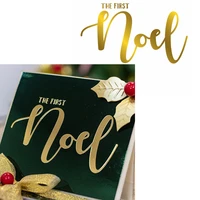 the first noel hot foil plate chritstmas decorative phrase for diy scrapbooking embossing crafts cards decoration new 2019