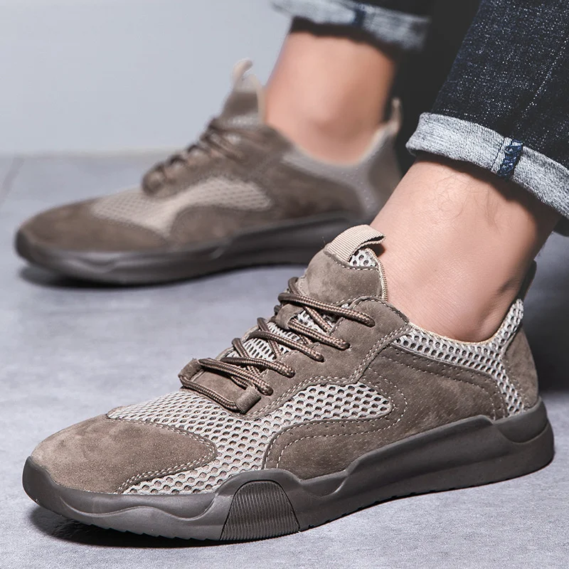 

2021 New Summer Men Sneakers Fashion Mesh Sports Sneakers Outdoor Slip-On Walking Shoes Lightweight Soft Casual Shoes