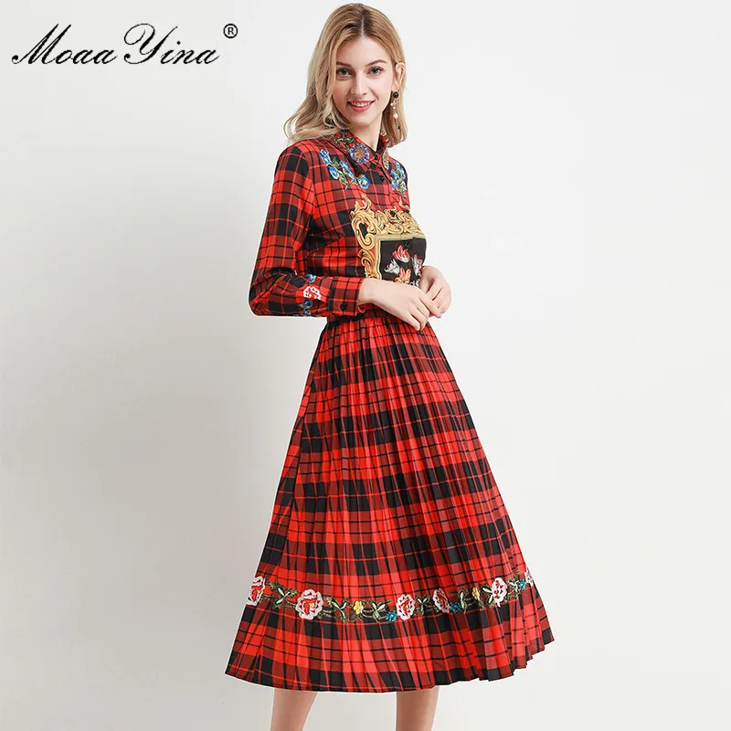 Модный дизайнерский комплект moaayina весна осень женская рубашка с длинным рукавом