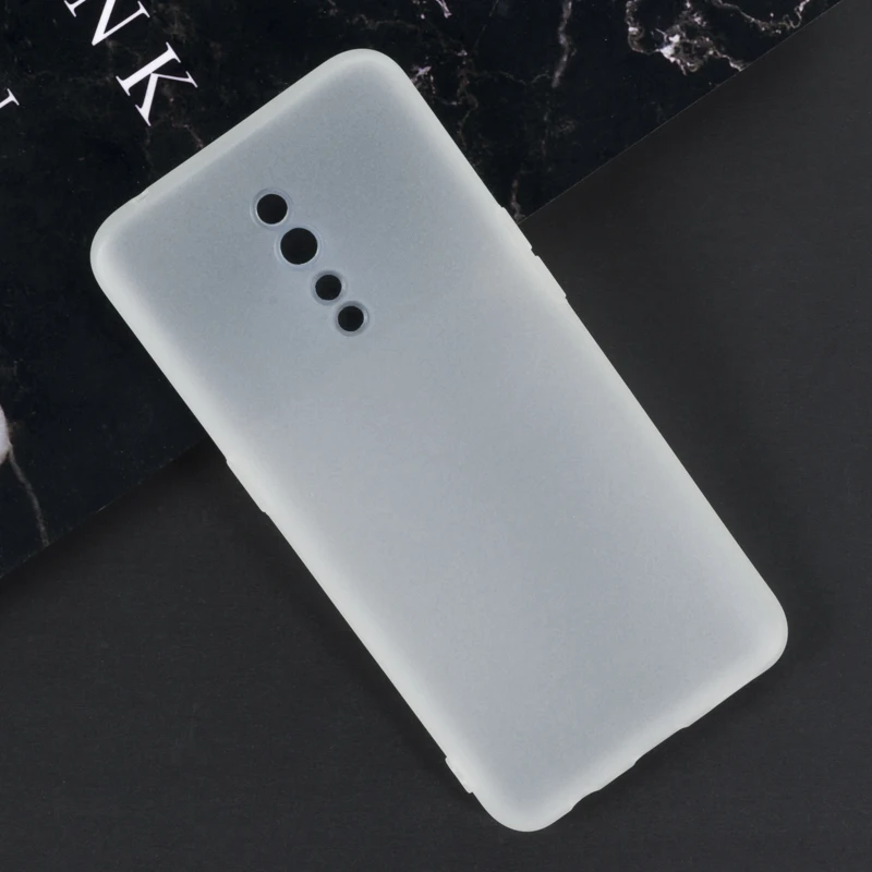 White Soft Silicone Чехол для телефона из искусственной кожи с текстурой под дерево для OPPO Reno Z, флип-чехол-книжка для OPPO Reno Z, деловой чехол-кошелек, Мягкая силиконовая задняя крышка - Цвет: White Soft Silicone