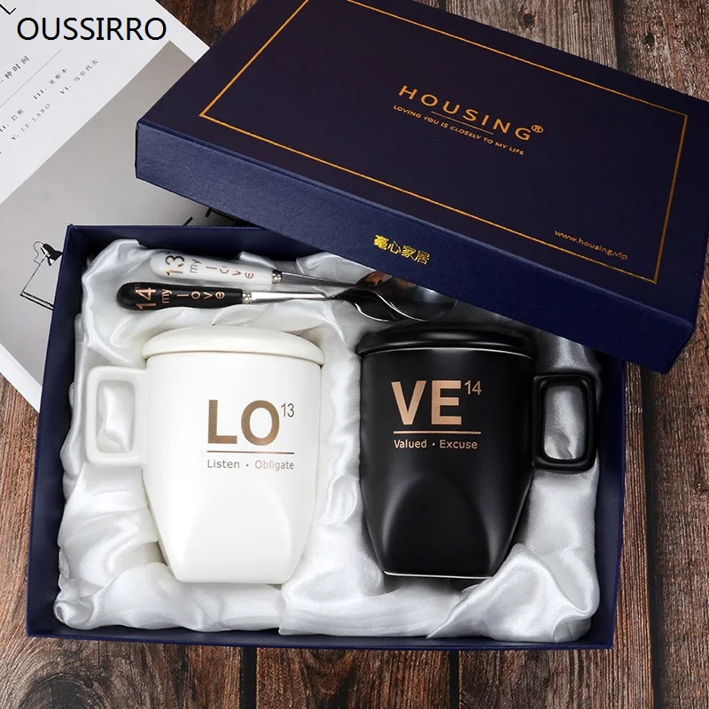 OUSSIRRO 2 шт./компл. Творческий Керамика пара чашка кружка любовь ко Дню Святого