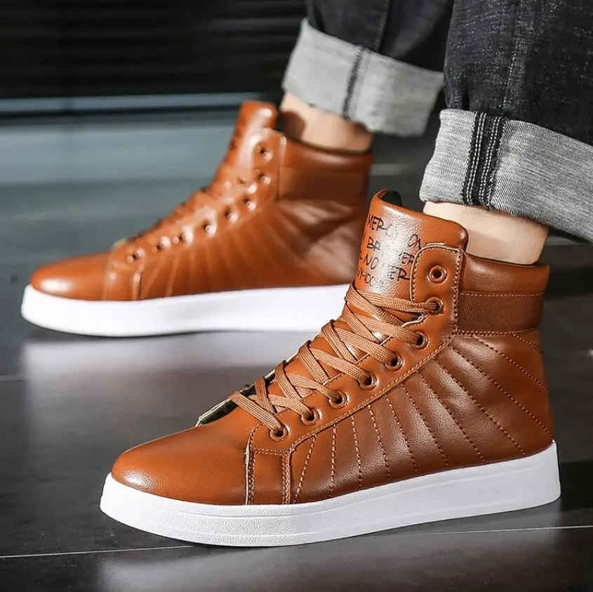 Botas hombre/брендовые осенне-зимние рабочие зимние ботинки мужские уличные ботинки из искусственной кожи кроссовки рабочие ботильоны мужская обувь