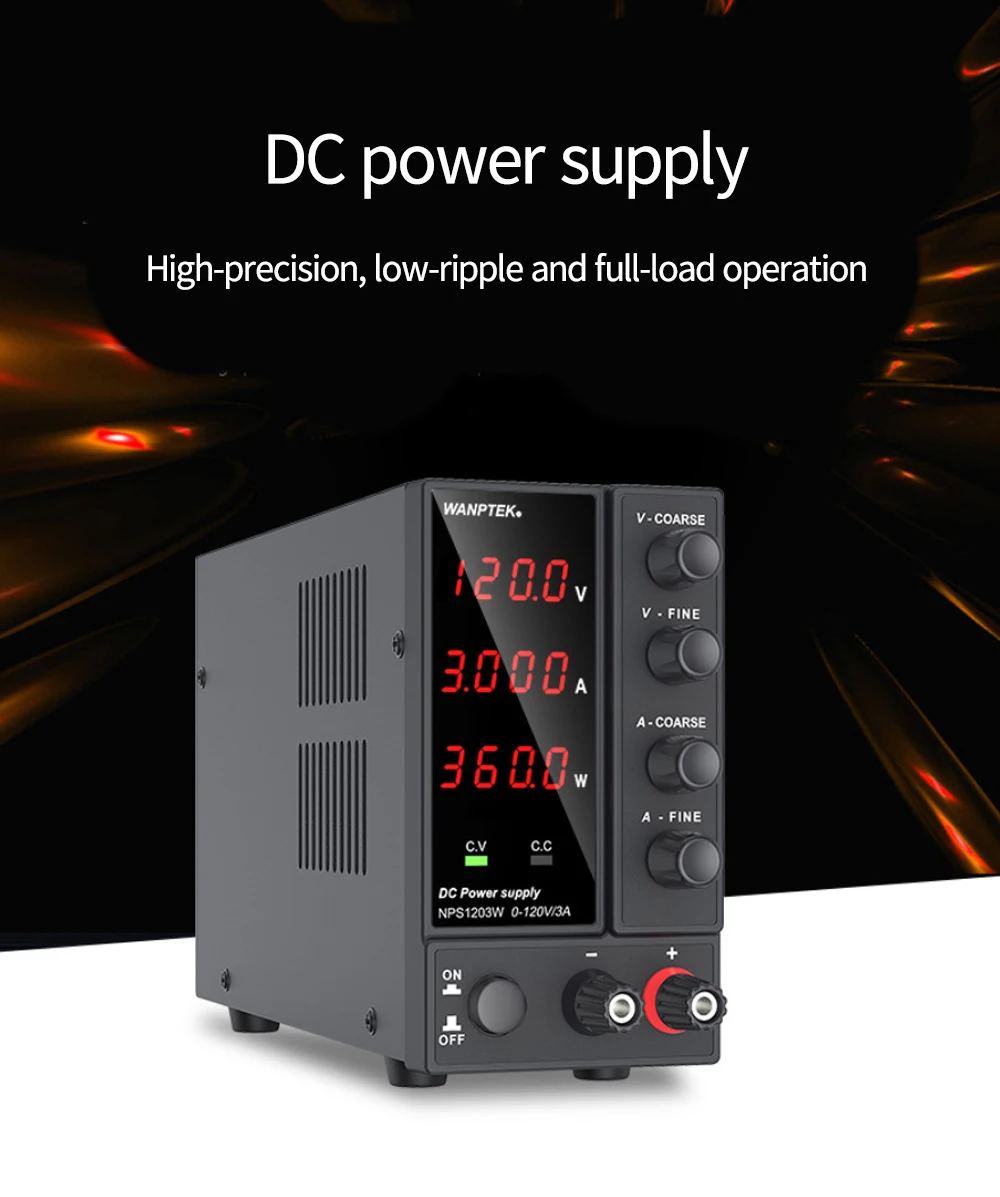 Adjustable dc power supply NPS1203W dual digital LED display laboratory power supply regulator 120V 3A Bench source power
